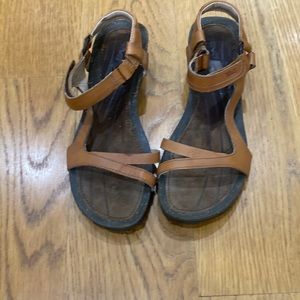Teva Brown Wedge Sandals- 7 1/2